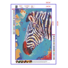 Load image into Gallery viewer, Full Diamond Painting kit | Zebra head
