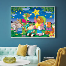 Load image into Gallery viewer, Full Diamond Painting kit | Animals watching the stars
