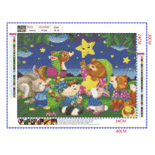 Load image into Gallery viewer, Full Diamond Painting kit | Animals watching the stars

