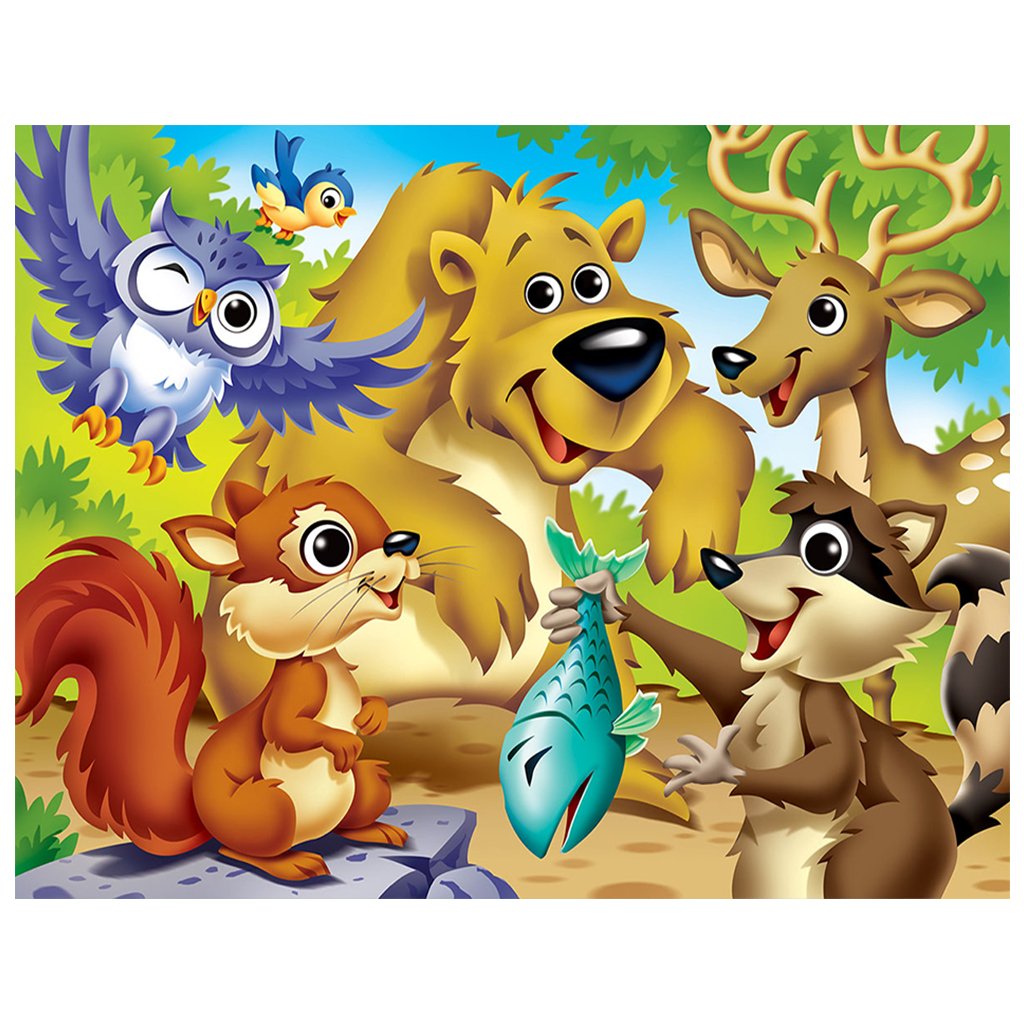 Full Diamond Painting kit | Friendly animals