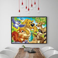 Load image into Gallery viewer, Full Diamond Painting kit | Friendly animals
