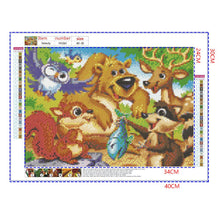 Load image into Gallery viewer, Full Diamond Painting kit | Friendly animals
