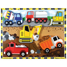 Load image into Gallery viewer, Full Diamond Painting kit | Road-building trucks and excavators
