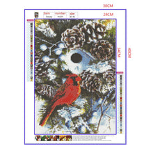 Load image into Gallery viewer, Full Diamond Painting kit | Cardinal&#39;s Nest
