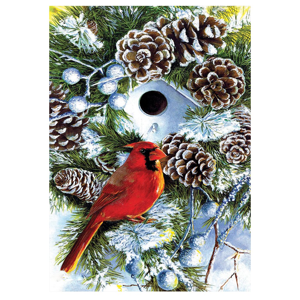 Full Diamond Painting kit | Cardinal's Nest