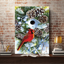 Load image into Gallery viewer, Full Diamond Painting kit | Cardinal&#39;s Nest
