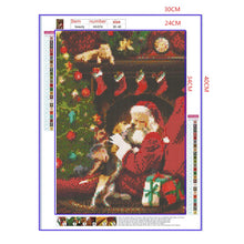 Load image into Gallery viewer, Full Diamond Painting kit | Santa and his pets
