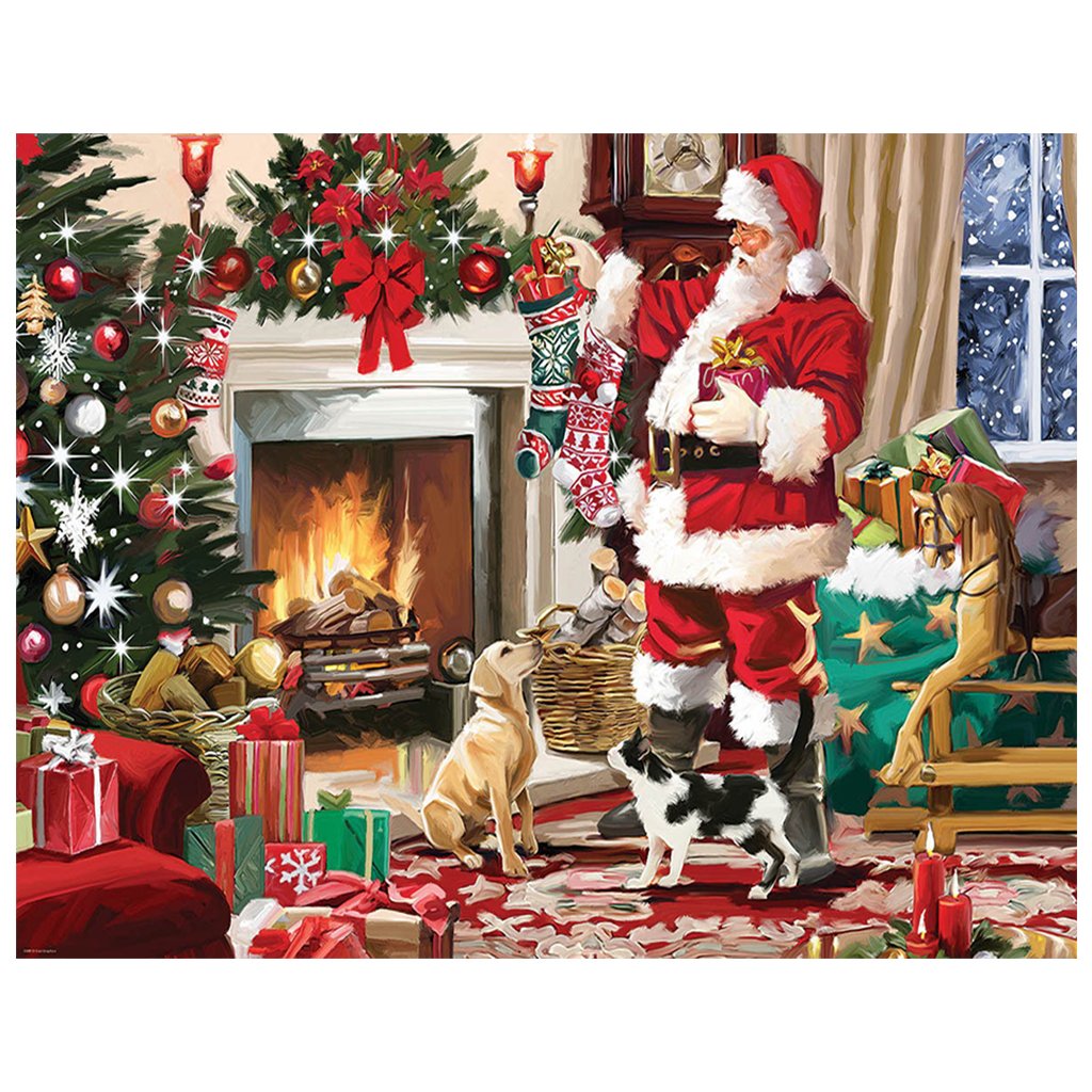 Full Diamond Painting kit | Santa Claus preparing gifts
