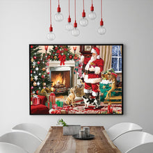 Load image into Gallery viewer, Full Diamond Painting kit | Santa Claus preparing gifts
