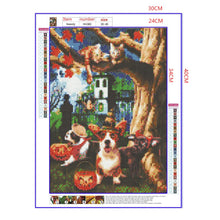 Load image into Gallery viewer, Full Diamond Painting kit | Halloween cats and dogs
