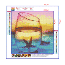 Load image into Gallery viewer, Full Diamond Painting kit | The reflection of the starfish in the glass

