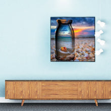 Load image into Gallery viewer, Full Diamond Painting kit | Reflection of seashell in a glass bottle
