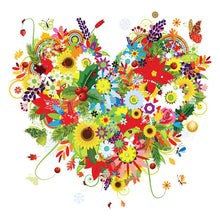 Load image into Gallery viewer, Full Diamond Painting kit | Flower heart
