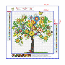 Load image into Gallery viewer, Full Diamond Painting kit | Flower tree
