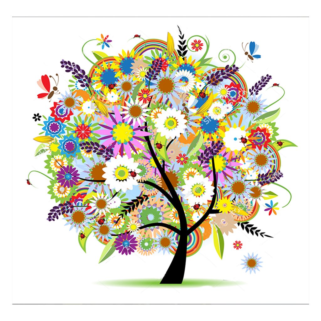 Full Diamond Painting kit | Flower tree