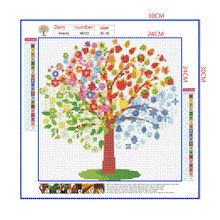 Load image into Gallery viewer, Full Diamond Painting kit | Four Seasons Tree
