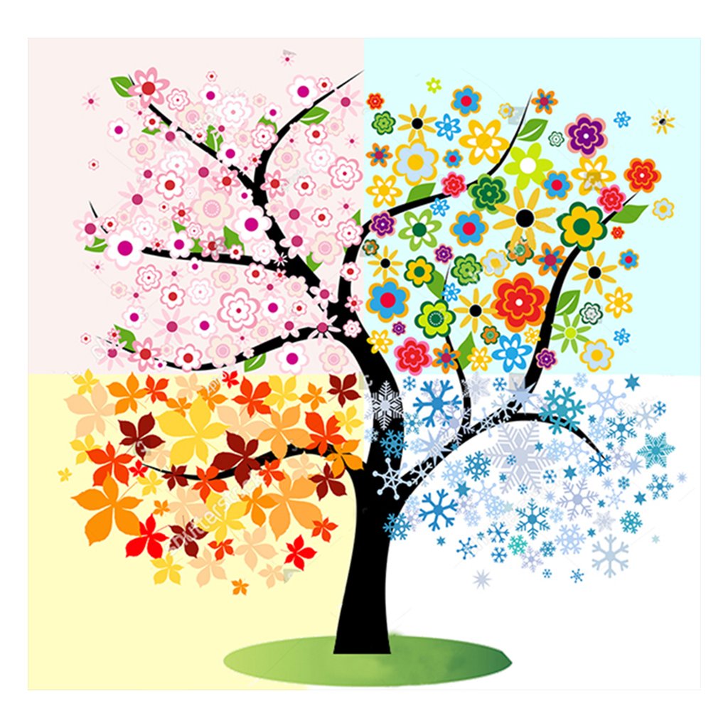 Full Diamond Painting kit | Four Seasons Tree