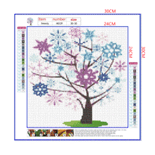 Load image into Gallery viewer, Full Diamond Painting kit | Snowflake tree
