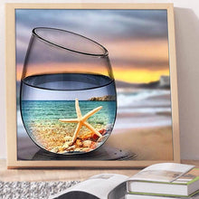 Load image into Gallery viewer, Full Diamond Painting kit | The reflection of the starfish in the glass
