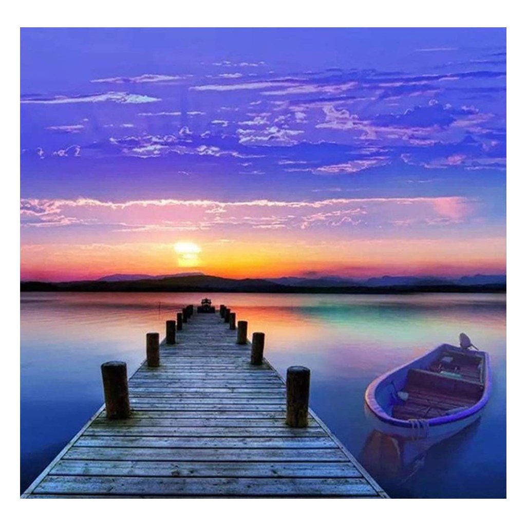Full Diamond Painting kit | Plank road of the sea