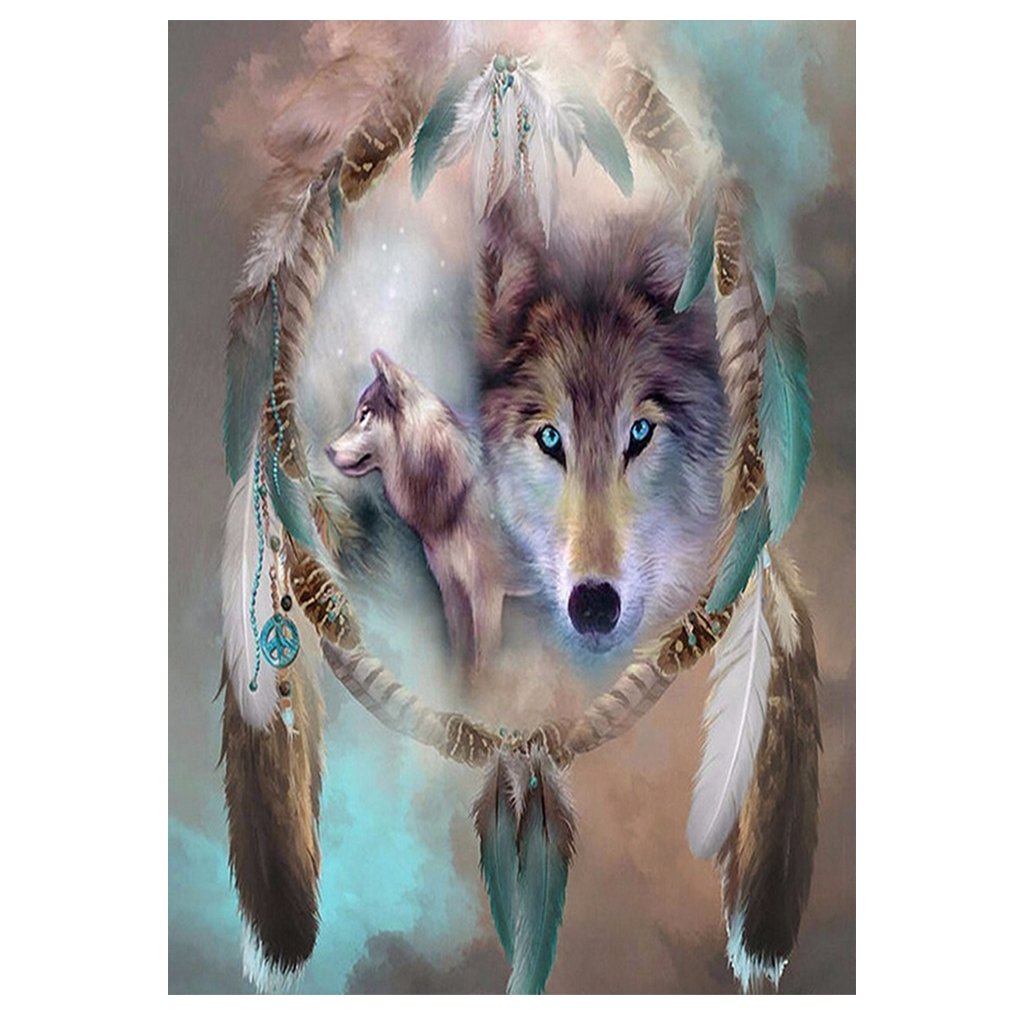 Full Diamond Painting kit | Northwestern wolves