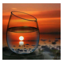 Load image into Gallery viewer, Full Diamond Painting kit | The reflection of the sea in the glass
