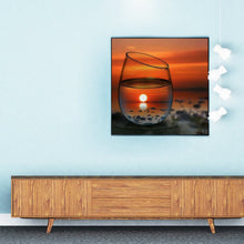 Load image into Gallery viewer, Full Diamond Painting kit | The reflection of the sea in the glass
