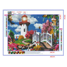 Load image into Gallery viewer, Full Diamond Painting kit | Beautiful view of the lighthouse by the sea
