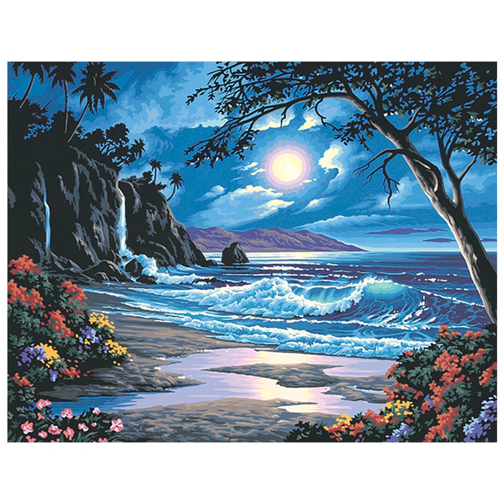 Full Diamond Painting kit | The seaside at night
