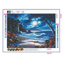 Load image into Gallery viewer, Full Diamond Painting kit | The seaside at night
