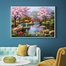 Load image into Gallery viewer, Full Diamond Painting kit | Beautiful view of spring garden
