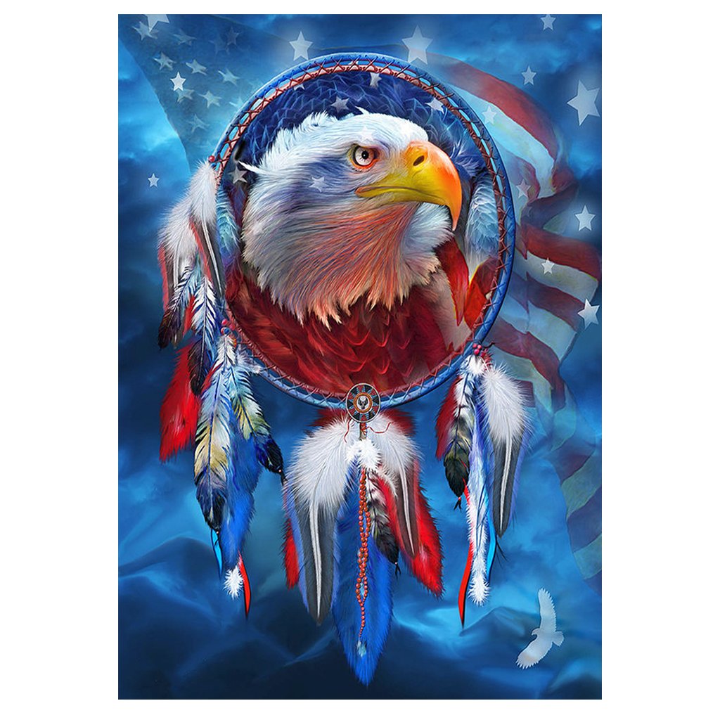 Full Diamond Painting kit | American flag eagle