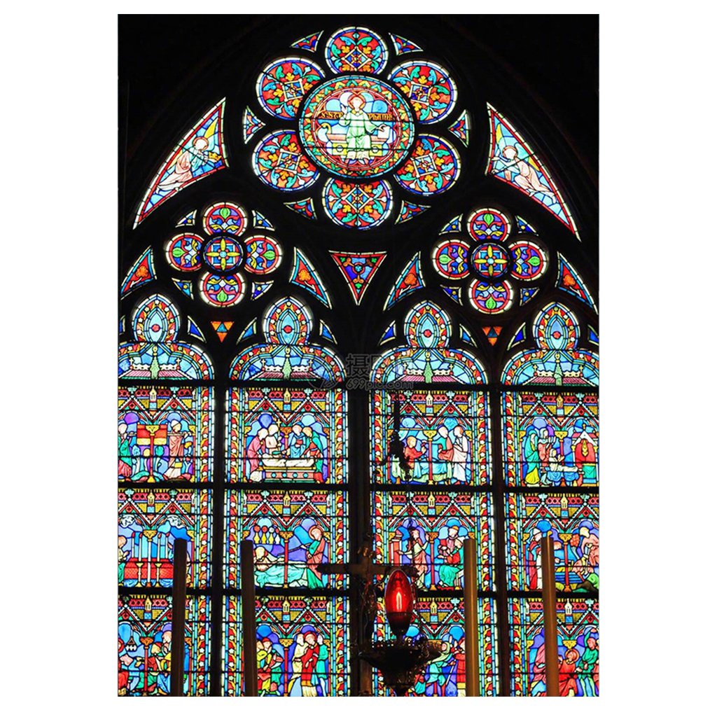 Full Diamond Painting kit | Stained glass windows of Cathédrale Notre Dame de Paris