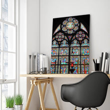 Load image into Gallery viewer, Full Diamond Painting kit | Stained glass windows of Cathédrale Notre Dame de Paris
