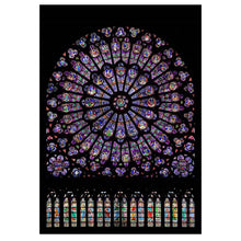 Load image into Gallery viewer, Full Diamond Painting kit | Stained glass windows of Cathédrale Notre Dame de Paris
