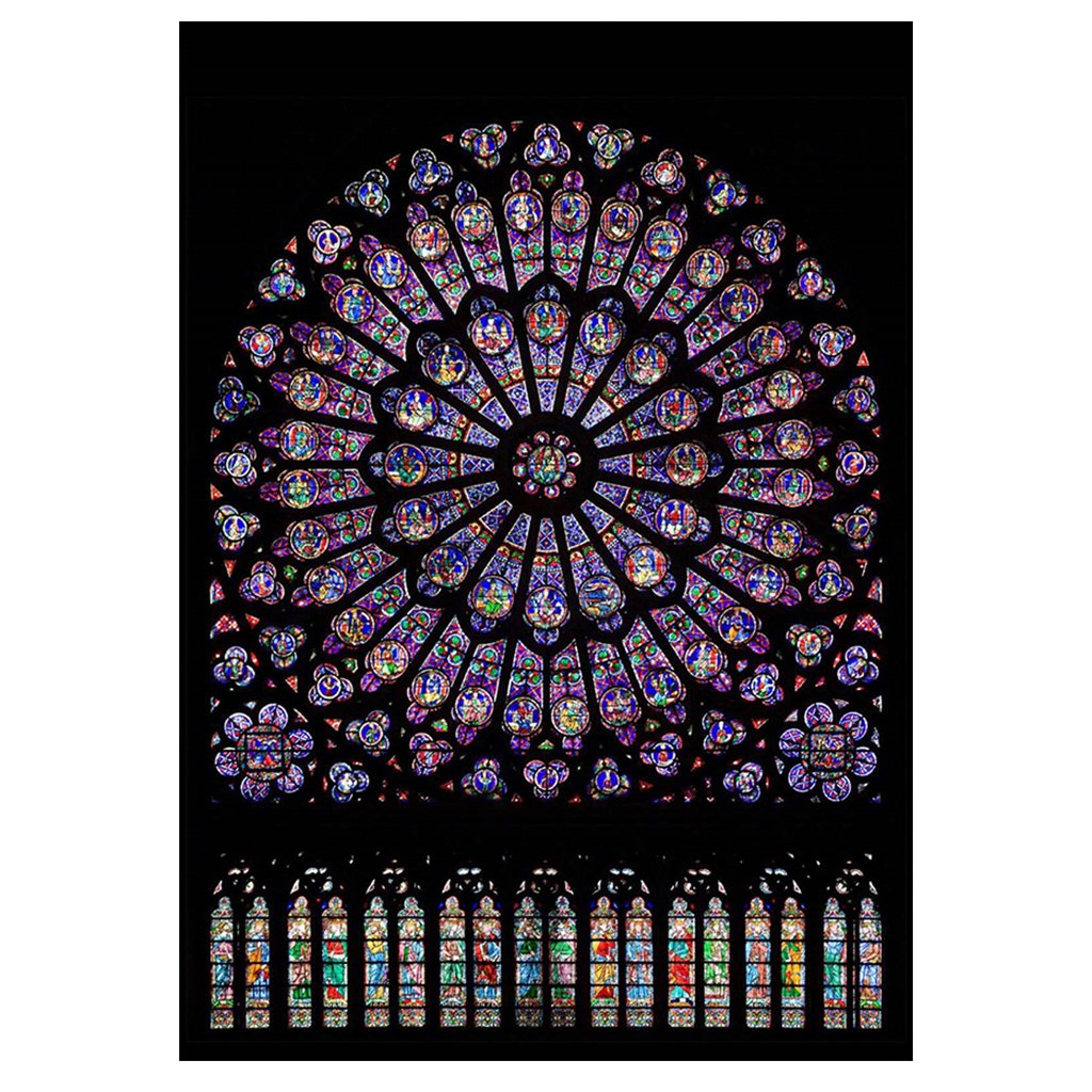 Full Diamond Painting kit | Stained glass windows of Cathédrale Notre Dame de Paris