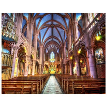 Load image into Gallery viewer, Full Diamond Painting kit | Interior view of Cathédrale Notre Dame de Paris
