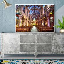 Load image into Gallery viewer, Full Diamond Painting kit | Interior view of Cathédrale Notre Dame de Paris
