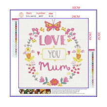 Load image into Gallery viewer, Full Diamond Painting kit | &#39;LOVE YOU MUM&#39;
