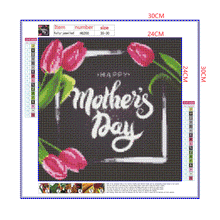 Load image into Gallery viewer, Full Diamond Painting kit | Happy Mothers&#39; Day
