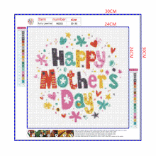 Load image into Gallery viewer, Full Diamond Painting kit | Happy Mothers&#39; Day
