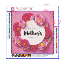 Load image into Gallery viewer, Full Diamond Painting kit | Happy Mothers&#39; Day
