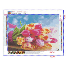 Load image into Gallery viewer, Full Diamond Painting kit | Fresh flowers
