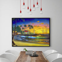 Load image into Gallery viewer, Full Diamond Painting kit | Sunset by the sea
