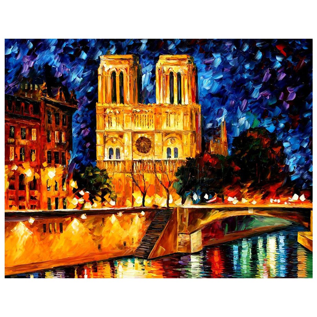 Full Diamond Painting kit | Nice view of Notre Dame Cathedral