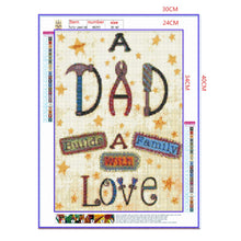 Load image into Gallery viewer, Full Diamond Painting kit | A dad biulds a family with love
