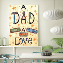 Load image into Gallery viewer, Full Diamond Painting kit | A dad biulds a family with love
