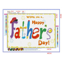 Load image into Gallery viewer, Full Diamond Painting kit | Wishing you a Happy father&#39;s day!
