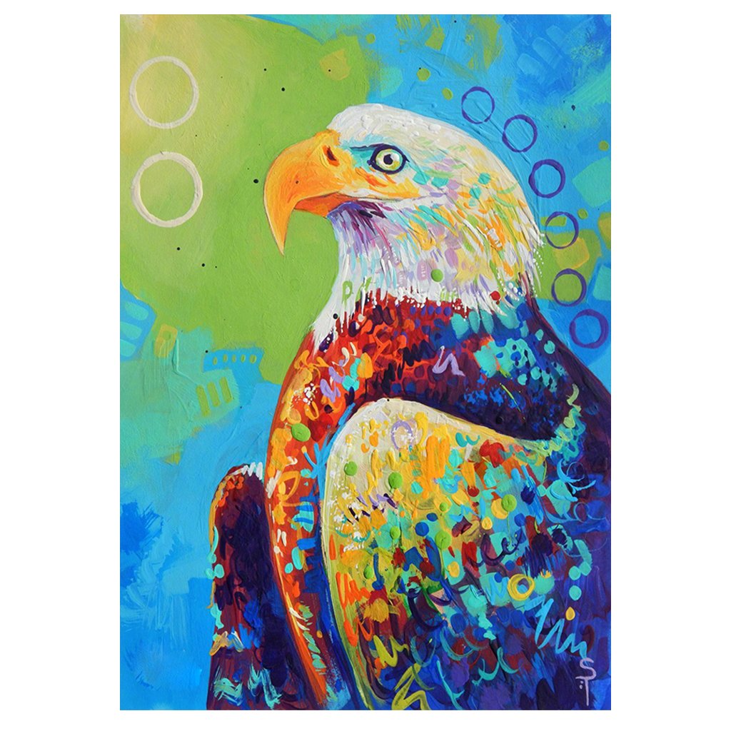 Full Diamond Painting kit | Watercolor eagle