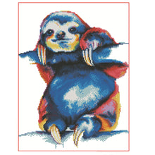Load image into Gallery viewer, 11CT Cross Stitch | sloth (36x46cm)
